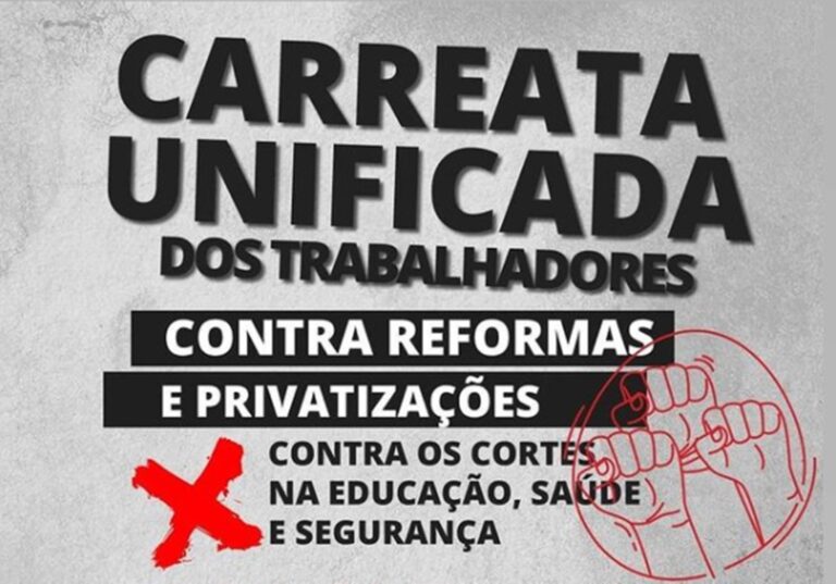 Carreata contra privatizações e cortes na Educação acontece neste sábado, em Rio Branco