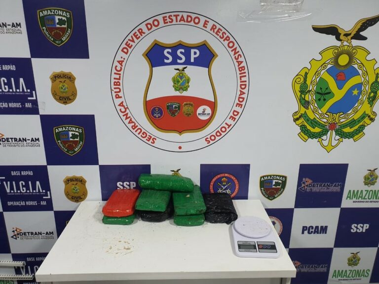 Cinco são presos por tráfico de drogas em embarcação no interior do AM