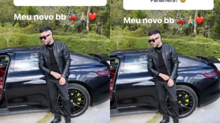 Kevinho ostenta Porsche de R$ 620 mil nas redes: “Novo bebê”