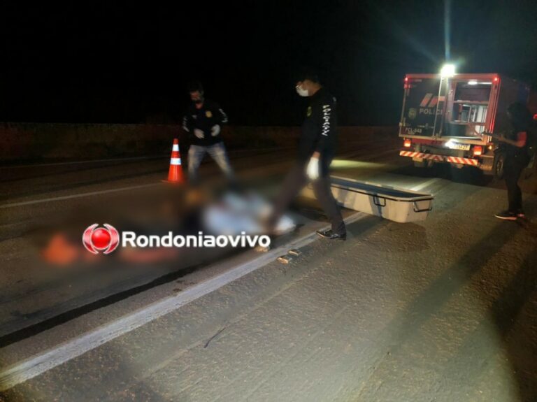 Fatalidade: pedestre morre atropelado por carreta na BR-364