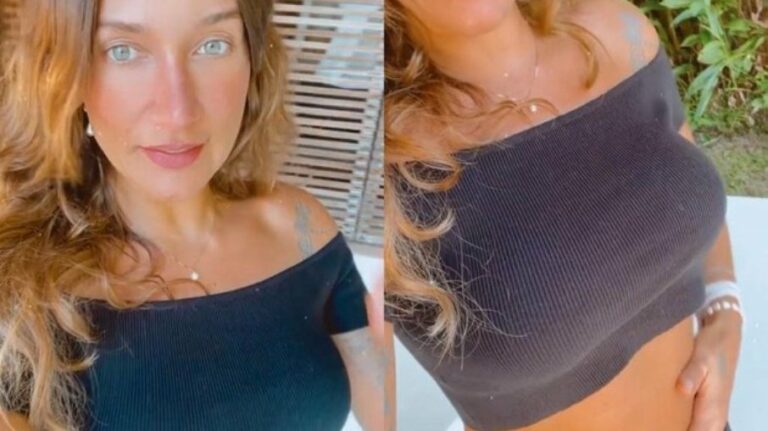 Gabriela Pugliesi mostra barriga inchada após congelamento de óvulos