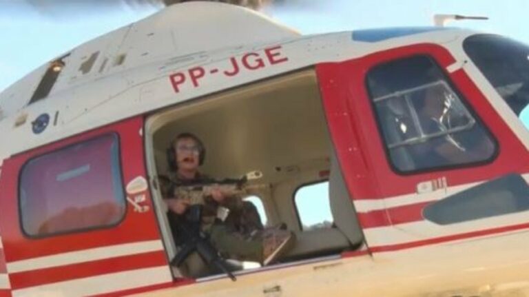 Vídeo: deputada federal com fuzil diz que vai caçar o serial killer Lázaro Barbosa