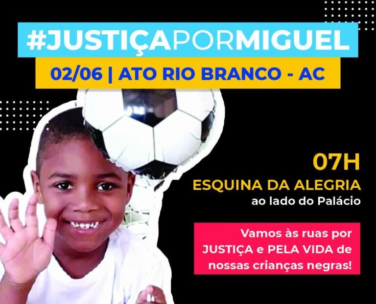 Movimentos realizam mobilização em Rio Branco pedindo justiça pela morte de crianças negras