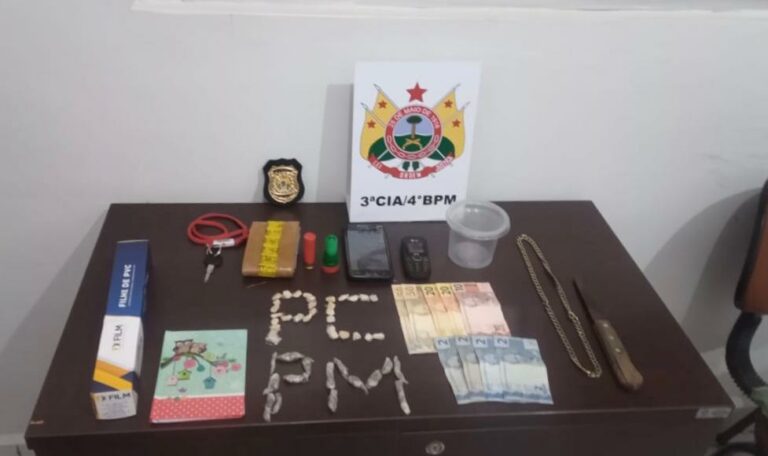 Dupla é presa acusada de tráfico de drogas em Acrelândia