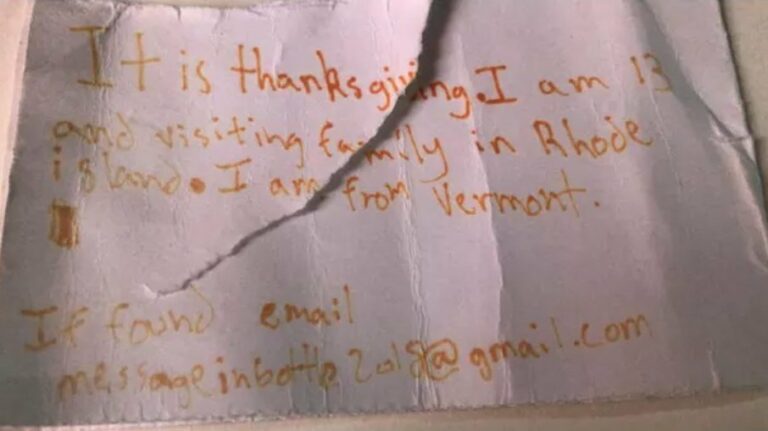 Adolescente português encontra garrafa atirada no mar com ‘mensagem secreta’