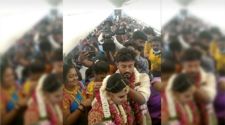 Indianos se casam em avião para driblar restrições contra Covid