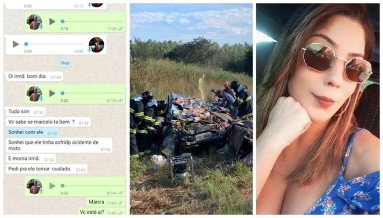 Grávida morta em acidente mandou mensagem sobre sonho com irmão gêmeo minutos antes de colisão