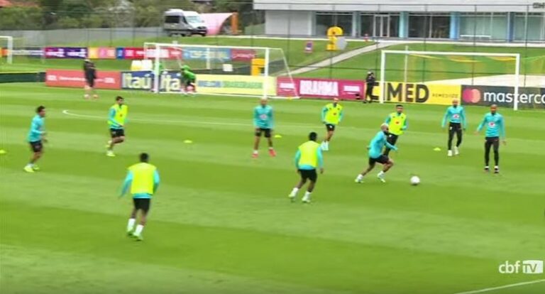 Com desfalque, Seleção treina antes de folga e confraternização no domingo