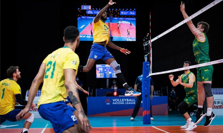 Liga das Nações: seleção brasileira de vôlei bate fácil Austrália