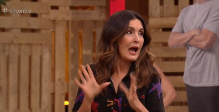 Fátima Bernardes sofre com invasão ao vivo no ‘Encontro’ e fica aos berros