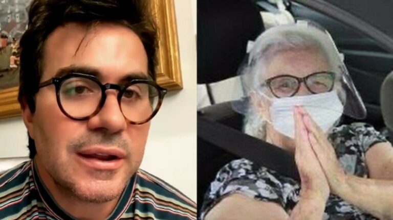 Padre Fábio de Melo vai aos prantos e fica totalmente abalado após ver o corpo da mãe em caixão