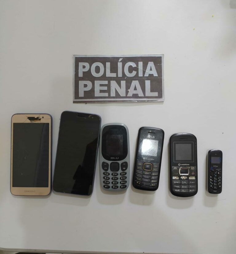 Seis aparelhos celulares são apreendidos no presídio de Sena Madureira