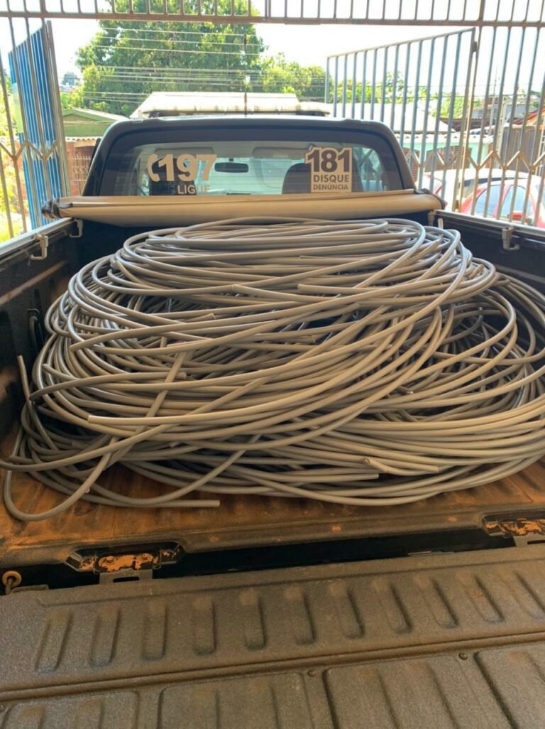 Polícia Civil apreende uma tonelada de materiais elétricos furtados em operação, em Rio Branco