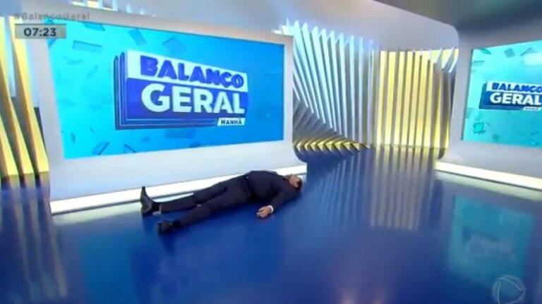 Geraldo Luís surge no chão de estúdio do Balanço Geral e preocupa Web: “O que aconteceu?”