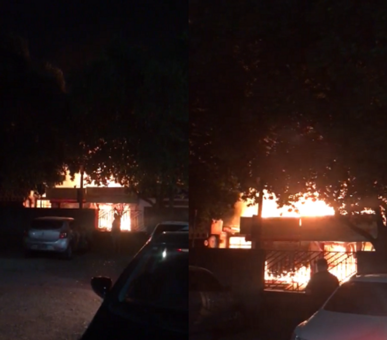 VÍDEO: Incêndio é registrado no Manoel Julião; moradores ficam em choque