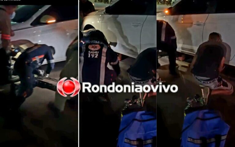 Motociclista é arrastado por carro em grave acidente na BR-364