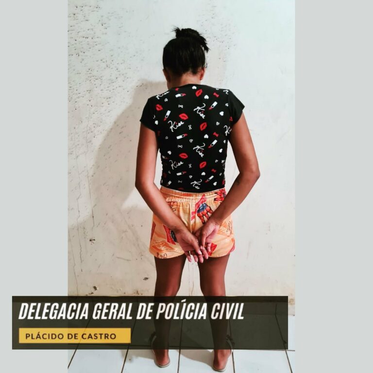 Acusada de tráfico em Acrelândia é presa pela Polícia Civil de Plácido de Castro