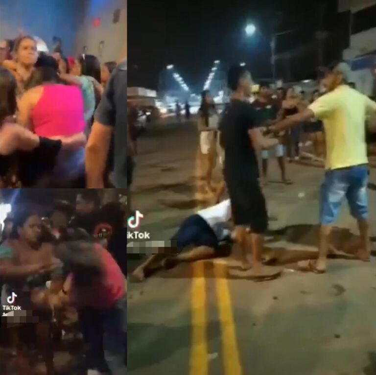 Cenas fortes: em briga generalizada, mulher é espancada, choca web e imagens viralizam no AC; assista