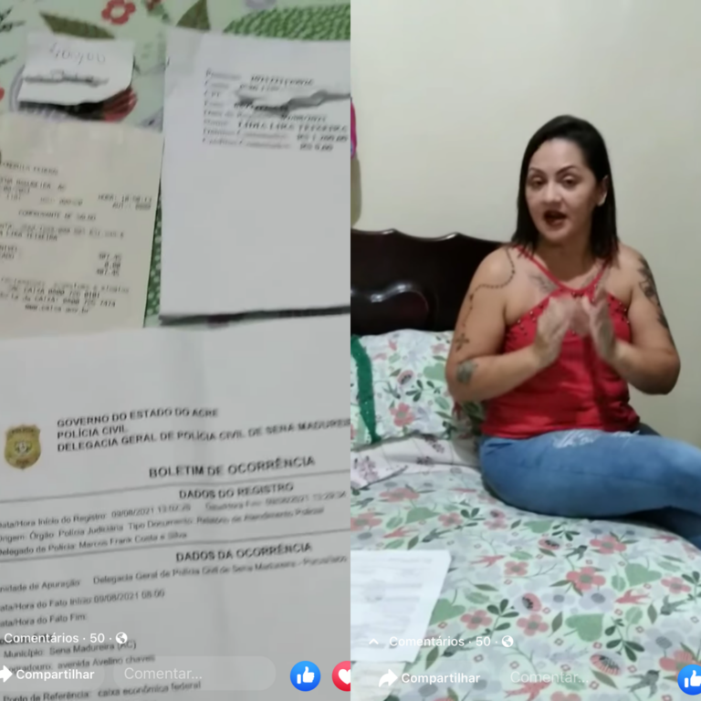 Bomba! Mulher denuncia ‘roubo e estelionato’ em banco no AC e internautas expõem mais denúncias