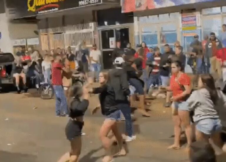 Briga generalizada perto de conveniência é registrada pela polícia em MS