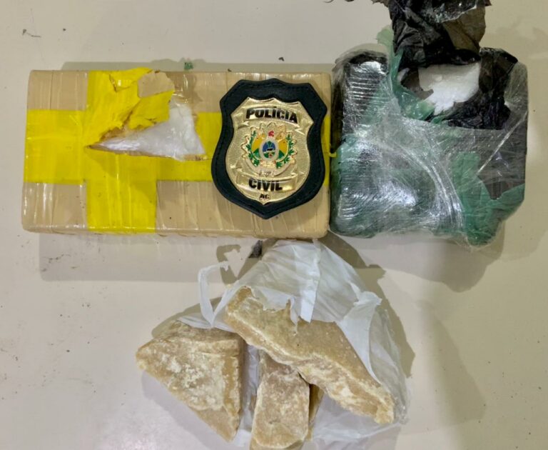 Polícia Civil prende em Feijó casal de traficantes com mais de dois quilos de drogas