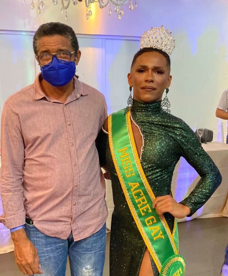 Morador do bairro Conquista, Miss Acre Gay presta homenagem emocionante ao pai; veja tudo