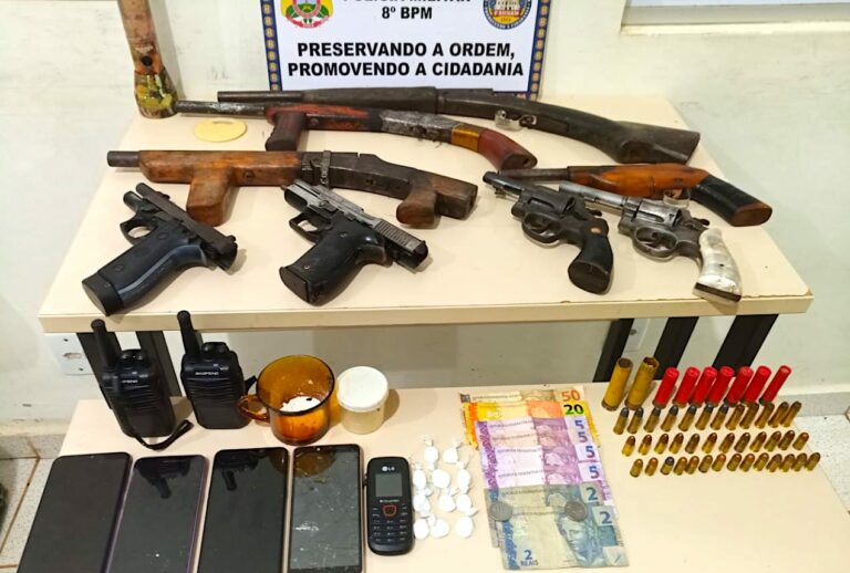 PM apreendeu mais de 50 armas em três municípios do Acre
