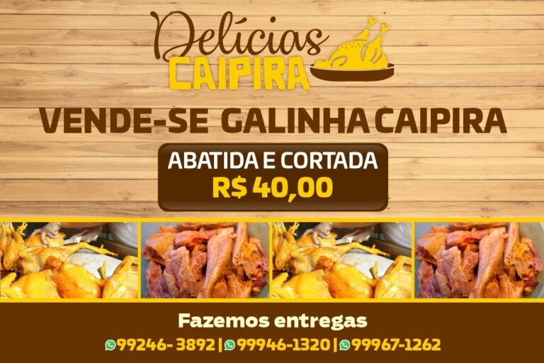 Empresa familiar Delícias Caipira se destaca no mercado com a venda de galinhas abatidas e cortadas