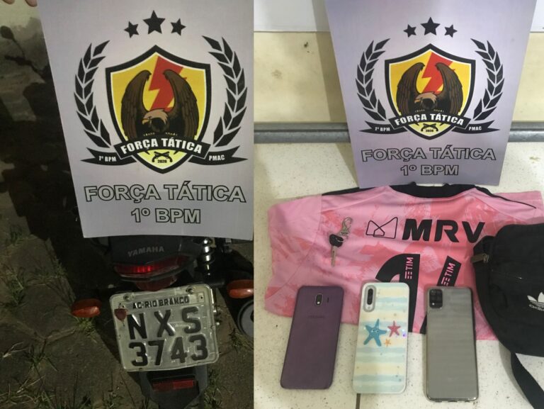 PM prende criminoso que roubou loja em Rio Branco: ‘Já conhecia até o endereço’