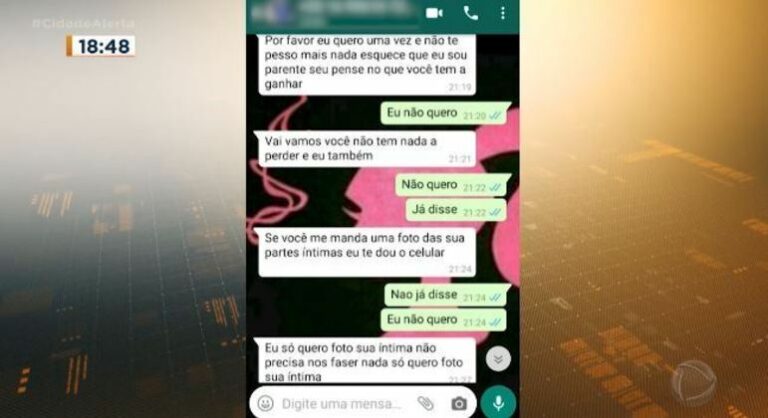 Pai manda mensagens para filha, oferece R$1.500, celular e até caminhonete em troca de sexo