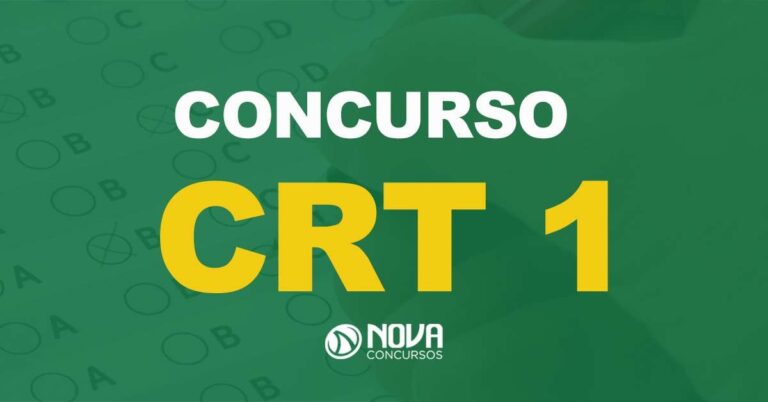 Concurso CRT1 tem inscrições prorrogadas até 9 de setembro
