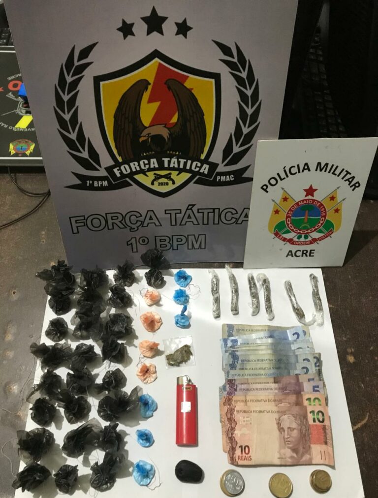 Na capital, PM flagra homem vendendo droga em via pública do Tucumã