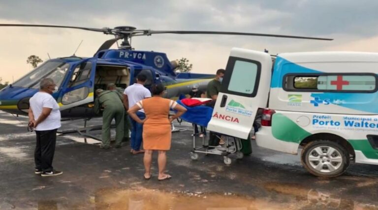 Paciente de Porto Walter transportada por aeronave do governo é operada e encontra-se na UTI