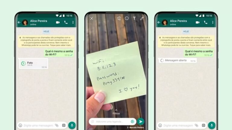 Quem não viu, não vê mais: WhatsApp lança imagens de visualização única