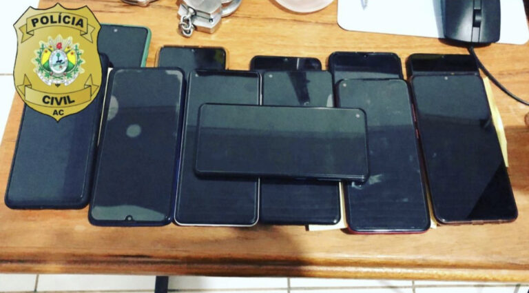 Em Marechal Thaumaturgo, Polícia Civil prende dois e recupera 27 aparelhos celulares de furtados loja