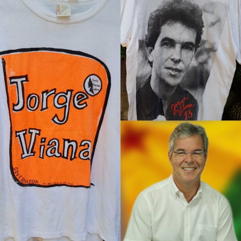 JV relembra camisetas de sua campanha ao governo e promete: “Dias melhores virão, acredite!”