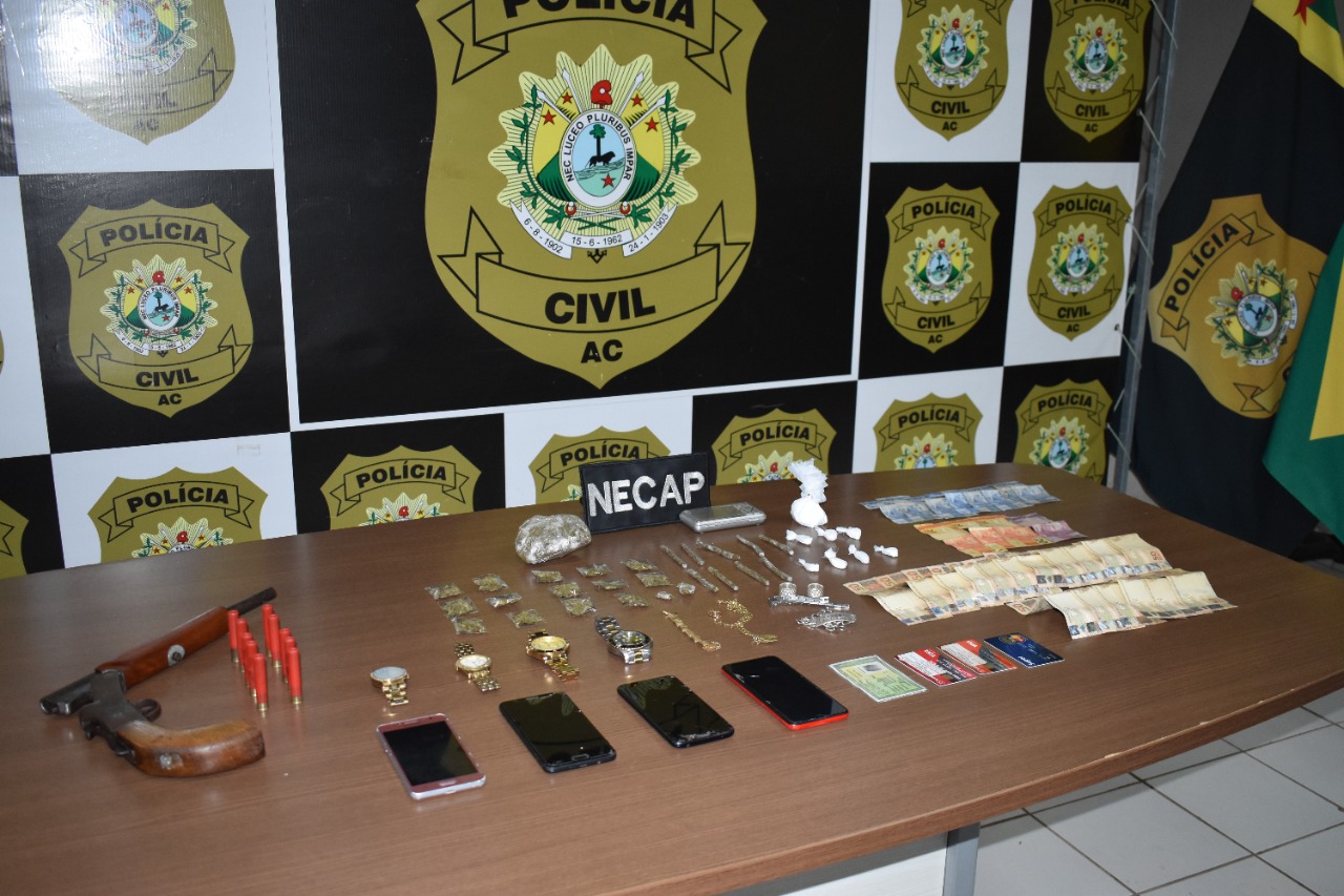 Polícia prende casal por tráfico de drogas em Rio Branco