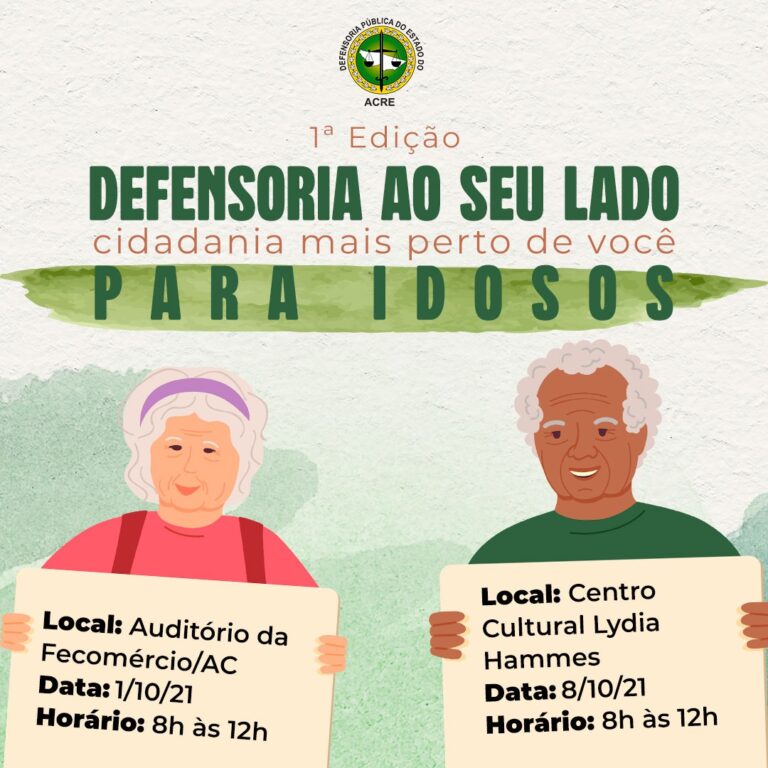 Defensoria Pública, SESC e AMIRB promovem atendimento em alusão ao Dia Internacional do Idoso