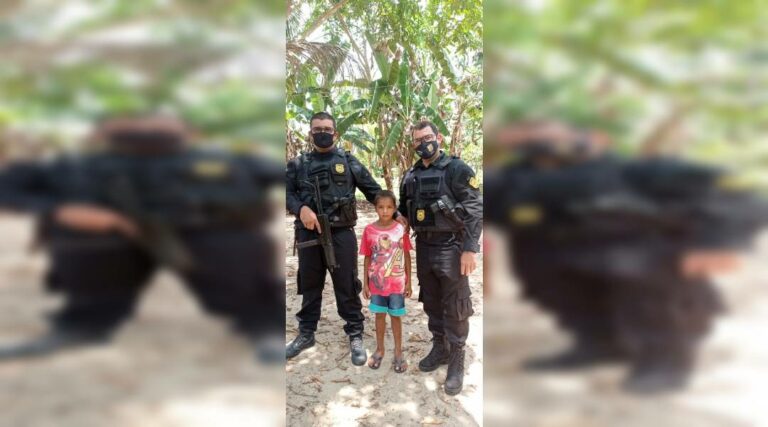 “Nesta noite vou sonhar com vocês”: diz criança que quer ser policial em Mâncio Lima ao receber visita de militares e civis