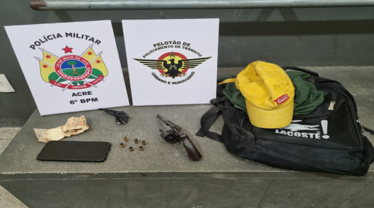 Ladrão é baleado por PM durante tentativa de assalto à granja em Cruzeiro do Sul