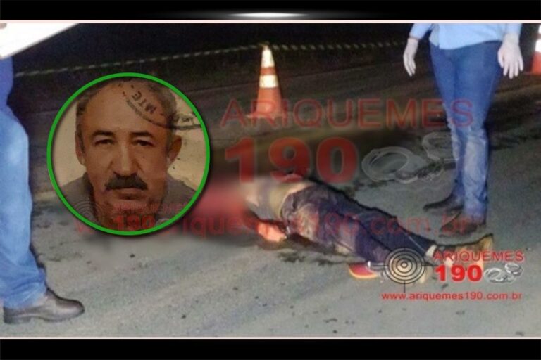 Idoso morre após ser atropelado na BR 364 e ter a cabeça esmagada por caminhão