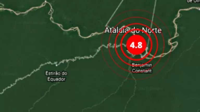 Terremoto de magnitude 4.8 balança cidades no Amazonas e Acre