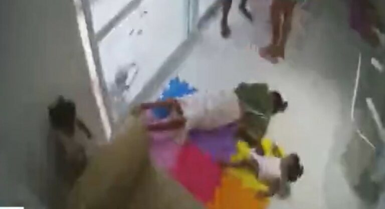 Babá que foi agredida por patroa chegou a desmaiar e cair em cima de criança; veja vídeo