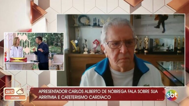 Carlos Alberto de Nóbrega diz que sentiu medo de cirurgia no coração