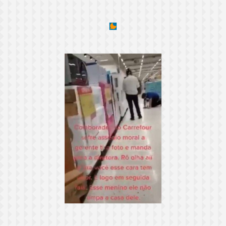 VÍDEO: Vendedor do Carrefour humilhado por gerente enquanto limpa chão no MS é acreano