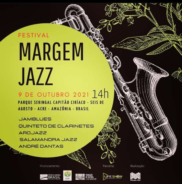 Parque Capitão Ciríaco será palco do “Festival Margem Jazz”, no próximo fim de semana