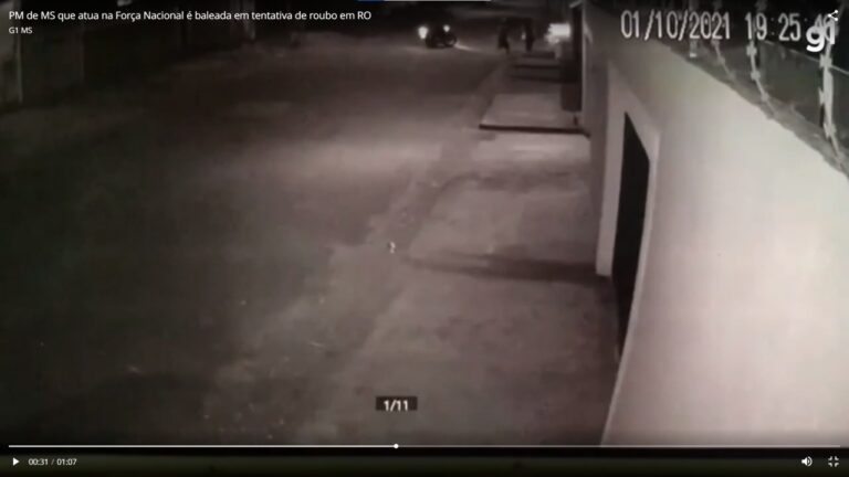 Vídeo mostra momento em que policial que atua na Força Nacional é baleada em tentativa de roubo