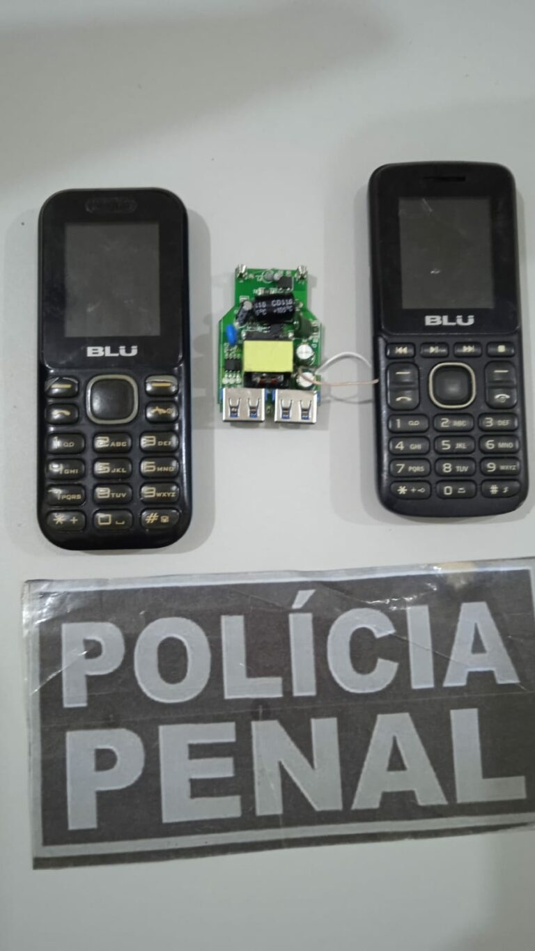 Oito celulares são apreendidos no presídio de Sena Madureira