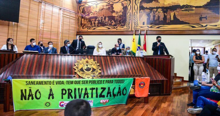 Audiência pública na Aleac é marcada por discursos contrários à privatização do saneamento básico no Acre