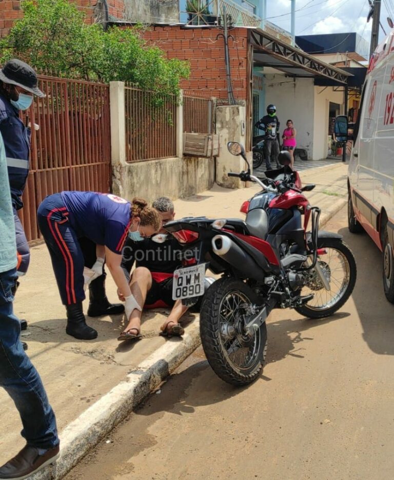 Vendedor de salgado é atropelado por moto ao tentar atravessar rua em Rio Branco